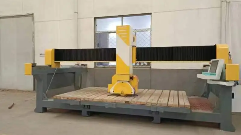 5axis cnc Bridge saw cutting machine for granite marble cutting polishing countertop