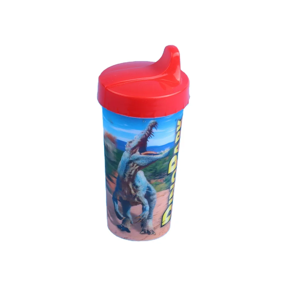 Wholesale Plastic 3D Lenticular Cups Reusable Kids PP Plastic Reusable Cup Cups