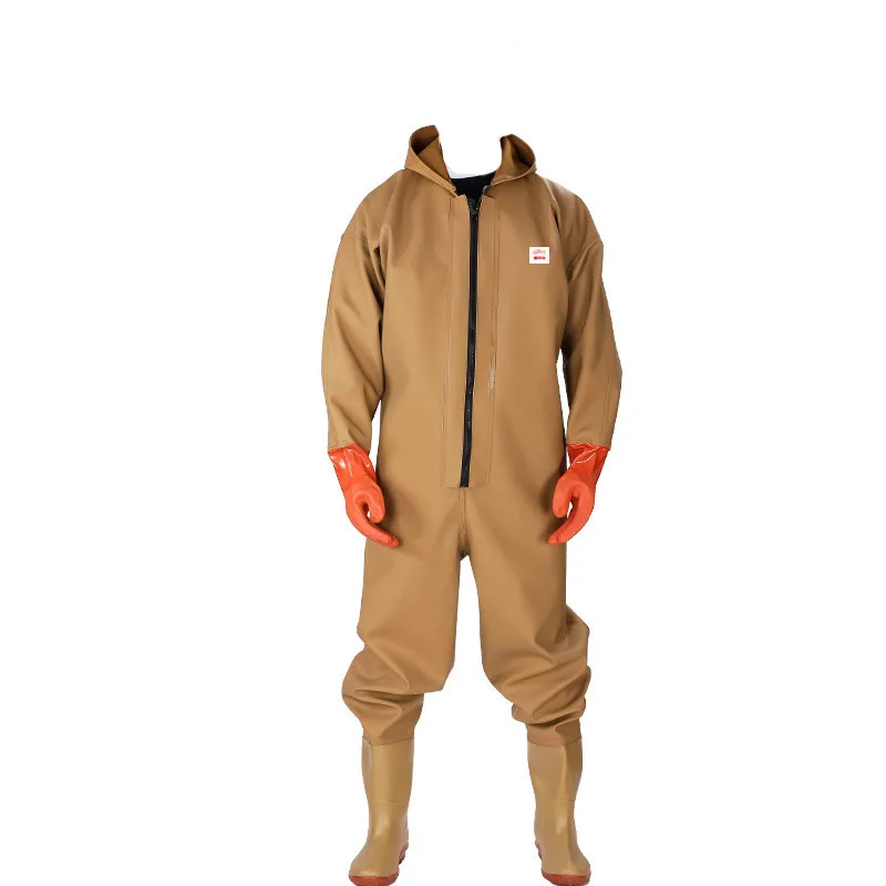 breathable thickened full body wader with gloves fishing equipment for workers
