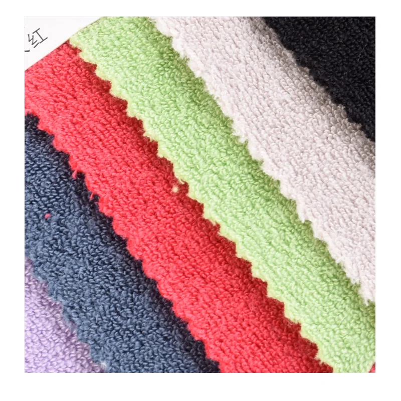 Spot knitted cotton terry cloth single-sided microfiber loop cloth bath towel shoe material clothing fabric wholesale