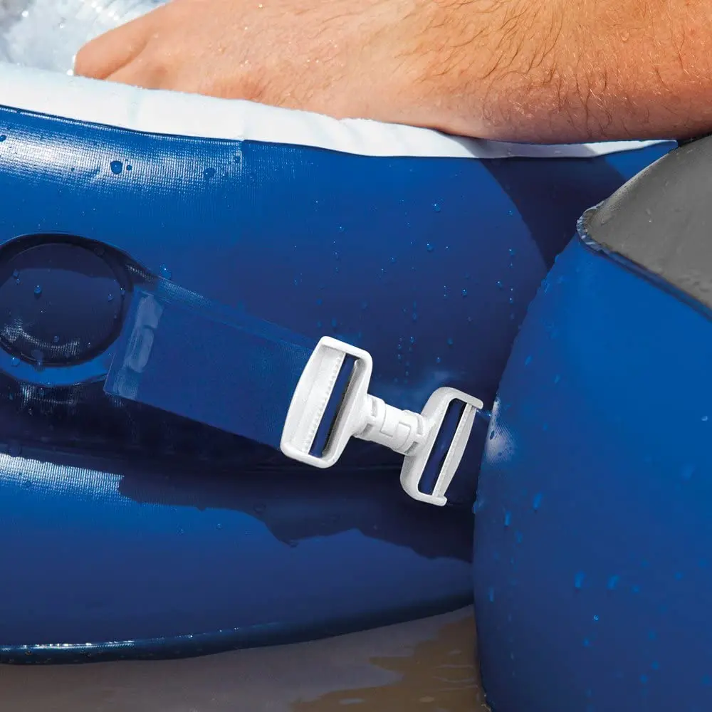 Intex 58854 River Run Connect Lounge Inflatable Floating Water Tube With Cup Holders