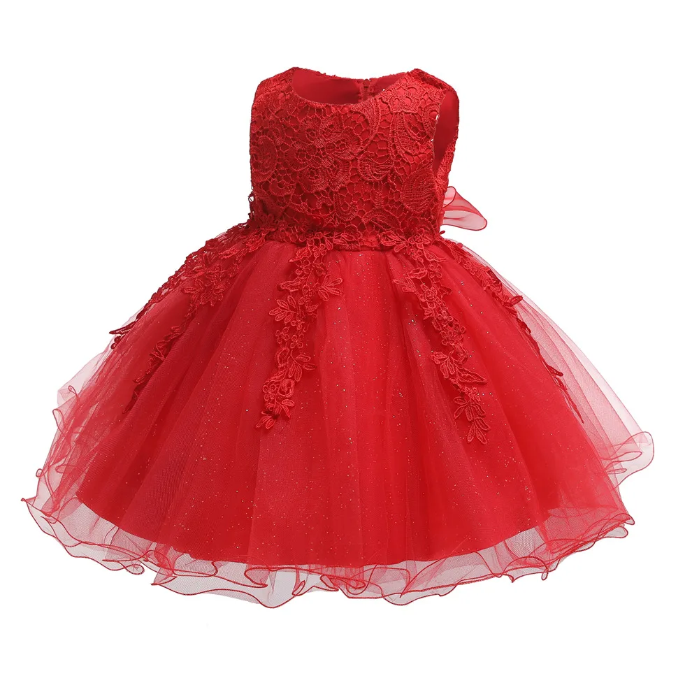 Online store wholesale fashion children embroidery tutu princess wedding birthday party kids baby girls retails dresses
