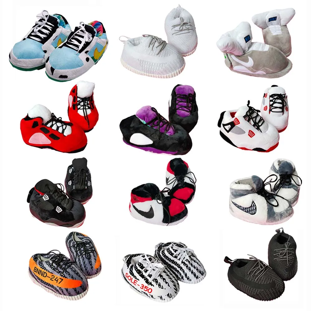 Dropshipping slippers winter warm house slides fast shipping sneaker slipper sneakerhead