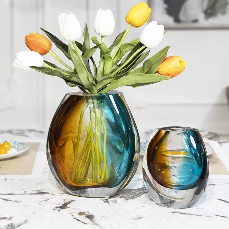 Factory Customized High Quality Murano Glass Vase For Home Wedding Decoration