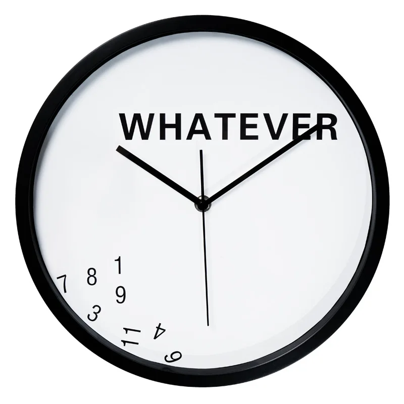 12 inch printed face battery operate plastic round quartz custom wall clock