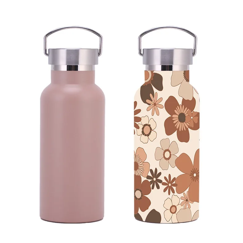 Factory customized Insulated Water Bottles With Straw and Handle Stainless Steel  Vacuum Flask Outdoor  Portable Sports Thermos