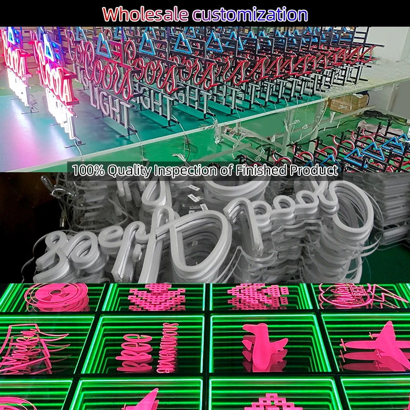Wholesale Personalized Wall Decor Led Logo Light Custom UV Print Decoration For Gaming Room Bedroom Neon Sign