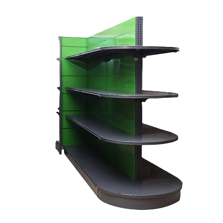 Modern Design Double Side Gondolas Supermarket Food Shelving Shelves Metal Shelf Design Heavy Duty Shelving