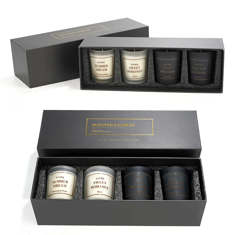 Handmade Luxury Soy Wax Candle Packaging Boxes Birthday Christmas Valentines Day Candles Jar Gifts Set Luxury Scented Candles