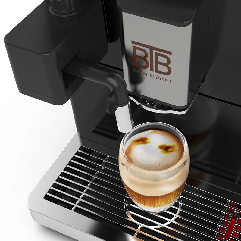 Easy Operation Electric Household Expresso Coffee Maker Office Fully Automatic Coffee Machine with Milk Tank