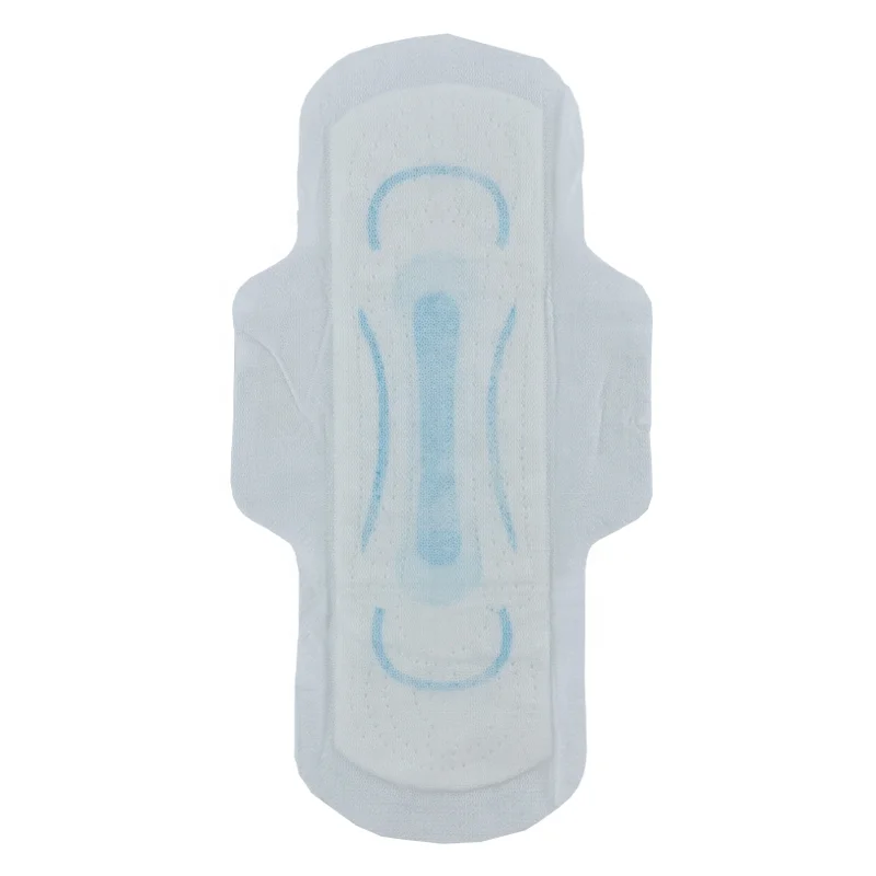 Feminine hygiene organic biodegradable sanitary Organic Cotton Ultra Thin Pads with Wings biodegradable pad