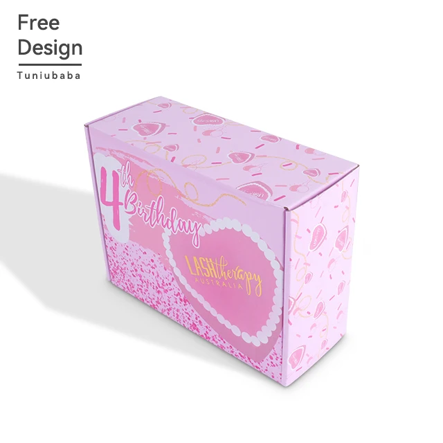 Custom Colorful for Lingerie and Apparel Packaging with Double-Sided Color Printing Corrugated Boxes