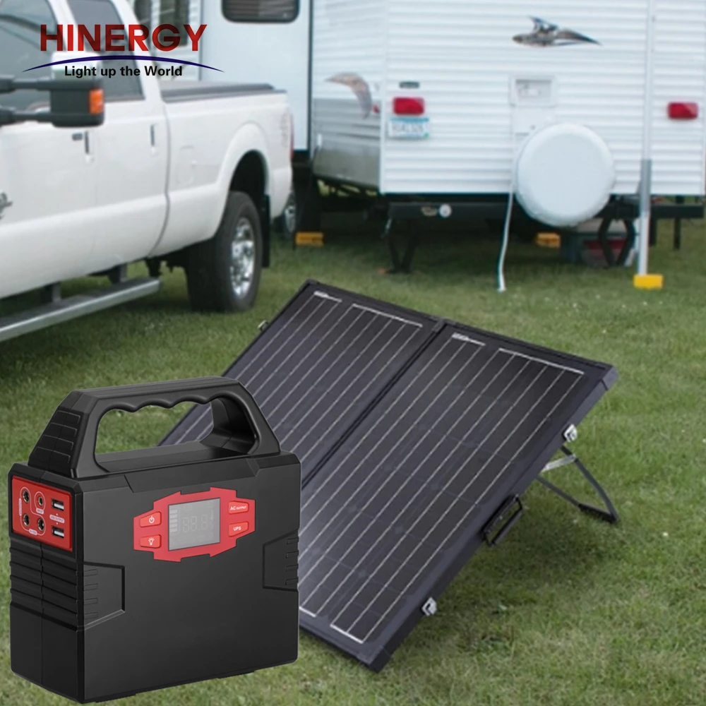  Hinergy литиевая аккумуляторная станция 110v 220v AC портативный солнечный генератор