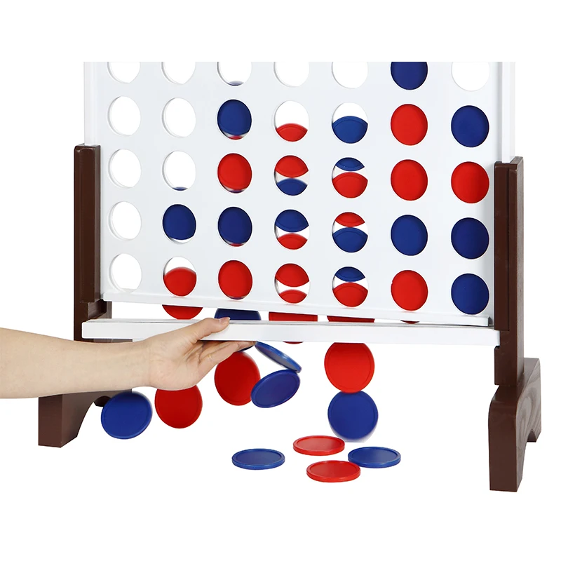 Factory offer custom made Acrylic connect 4 game set for online store Custom Heart Toy Acrylic Lucite Connect 4 in a row Game