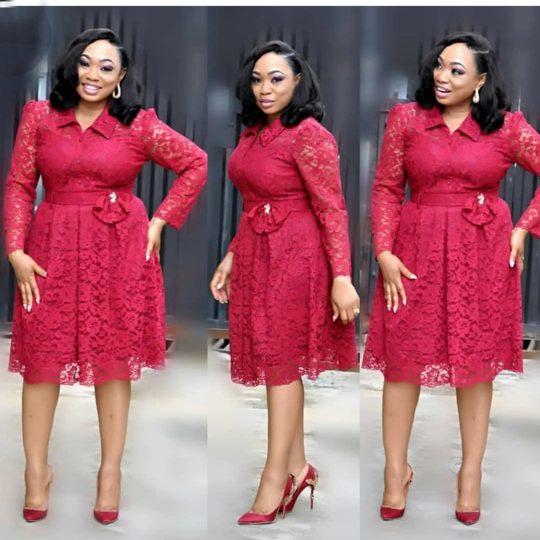 Lace African Turkey Women Fashion Long Sleeve kaftan abaya islamic dress For Ladies Casual Style Wear