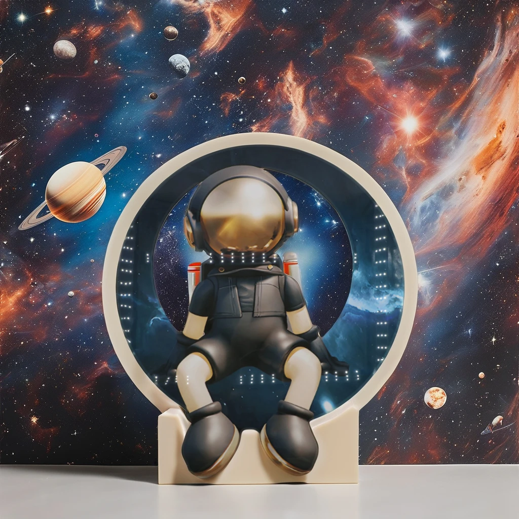 Mass custom astronaut wall home decor Wooden wall art home decor luxury household decoration