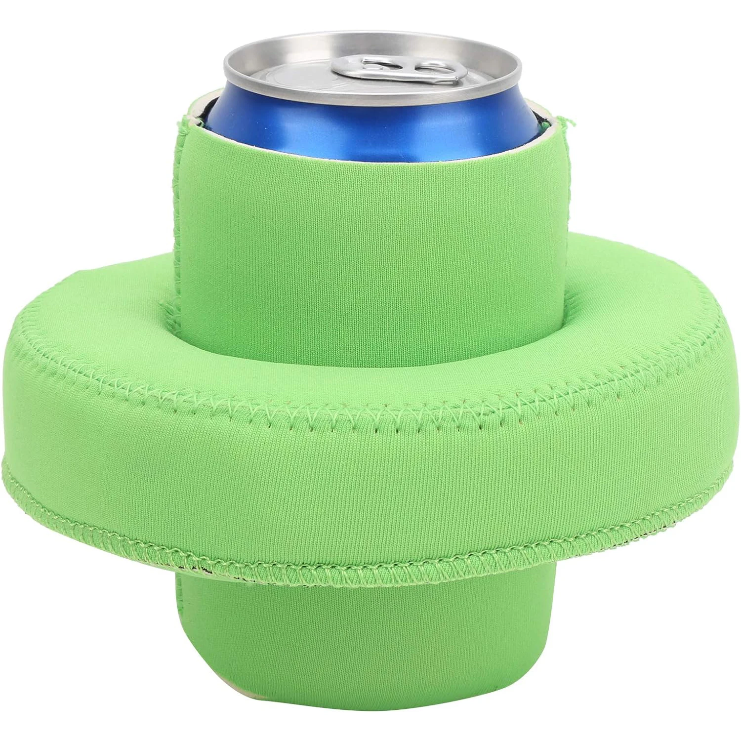 Custom Neoprene Float Cup Holder Beer Bottle Sleeve Swimming Pool Drink Can Support Rope Water Park Surface Floating Can Sleeve