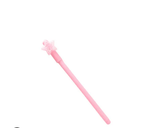 Cute stars shape gel pen black ink for student writing tool