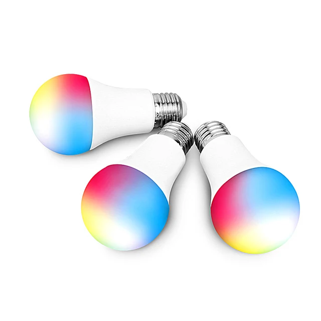 Color-changing remote control bulb led colorful RGB bulb color bulb A60 plastic package aluminum intelligent fill light