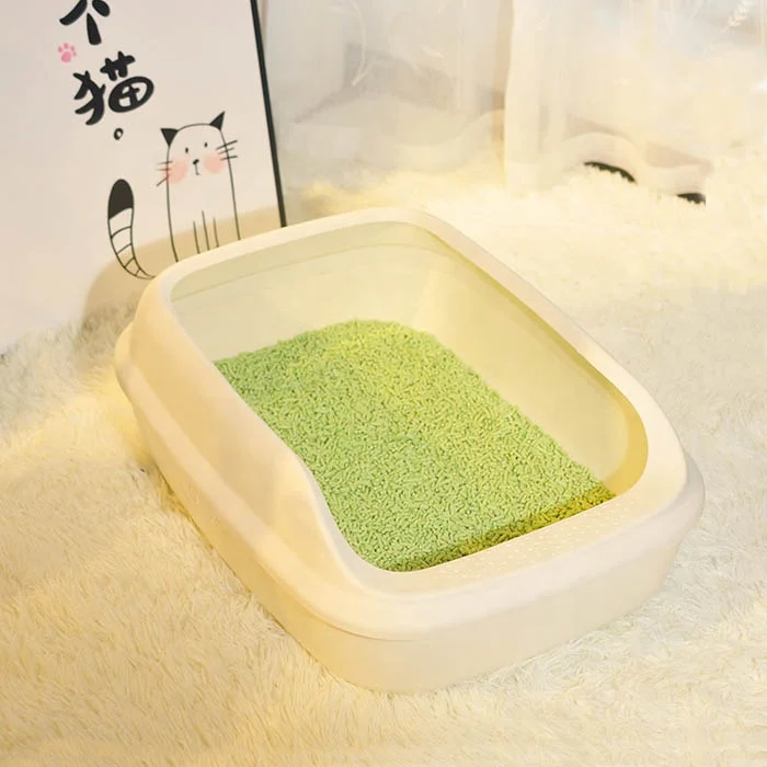 PAKEWAY cheap price open design large cat litter bathtub cat toilet box pet training tray for cat