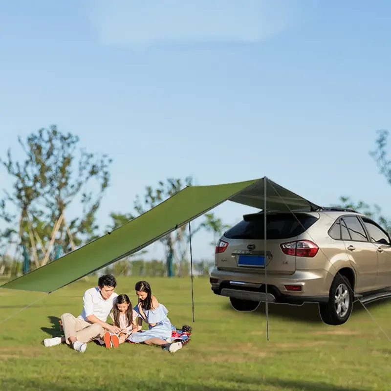 Polyester Canvas Car Side Awning On Sale From China Factory Sunday Camper Trailer Tent