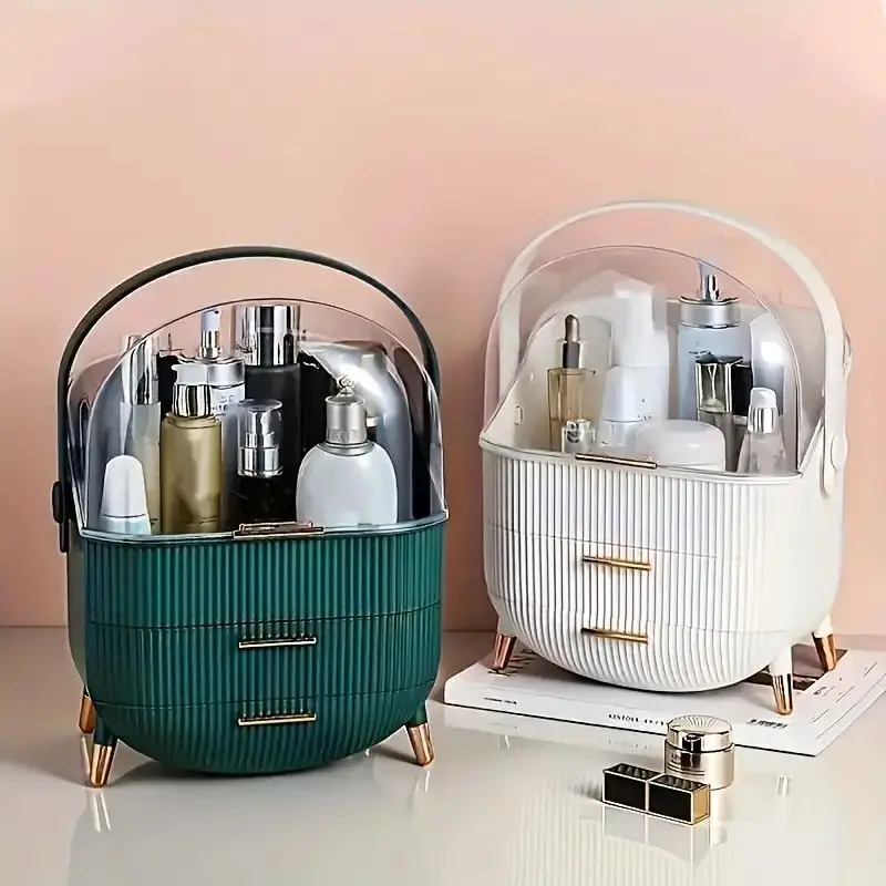 Large Volume Perfume Makeup Display Storage Boxes Bins Makeup Desktop Organizer with Drawers
