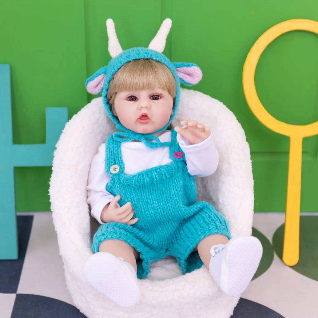 2024 Top Selling Christmas Gift Toy 55cm Princess Realistic Reborn Baby Dolls Lifelike Soft Silicone Reborn Toddler Doll