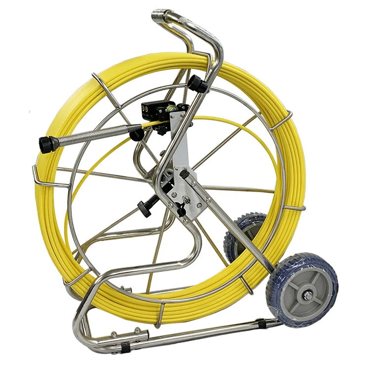 8' LCD 45mm push drain camera to inspect pipes drain sewer camera inspection DVR control 60m