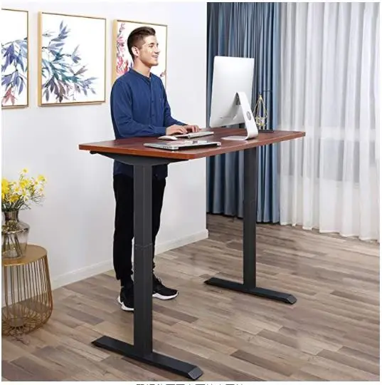 Electric Ajustable Desk Electric Stand Up Desk Frame Dual Motor 3 Stages