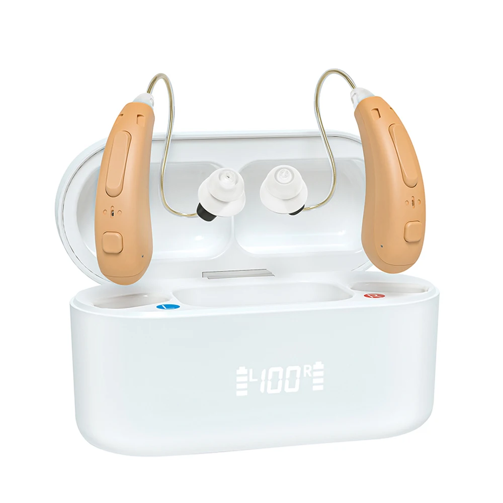 WDRC 16 Channels Rechargeable Digital Portable China Ric Hearing Aids For Seniors and Adults