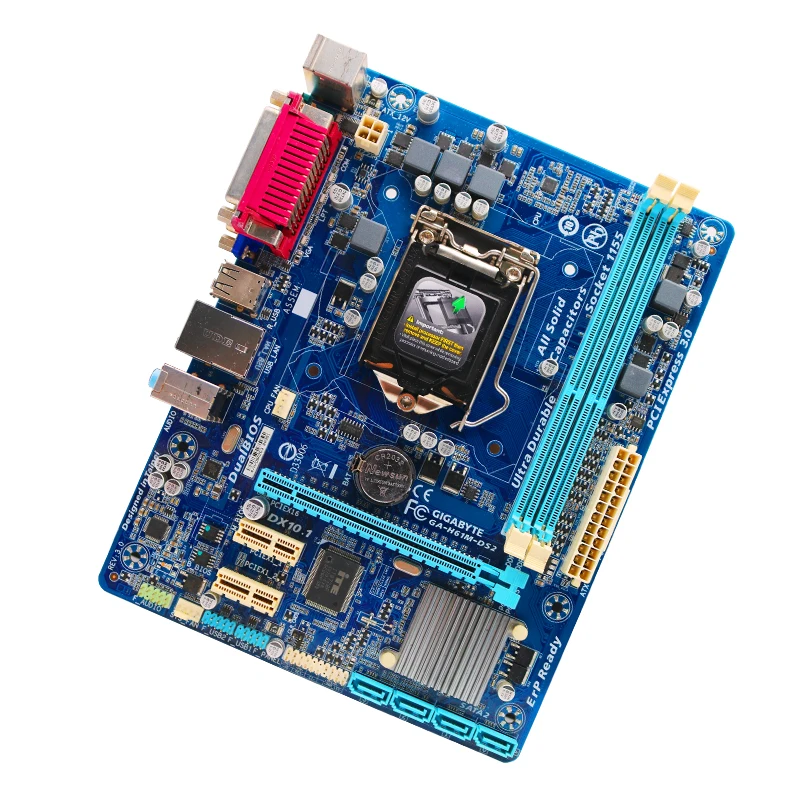 Second Hand Gigabyte Core i7 i5 i3  H61 LGA 1155 PC Motherboard