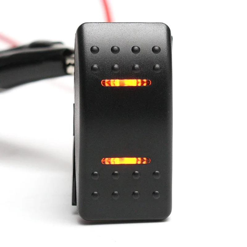 Custom Marine 7P ON-OFF-ON rocker switch ON-OFF  membrane 12v 24v caravan camping  rocker race car