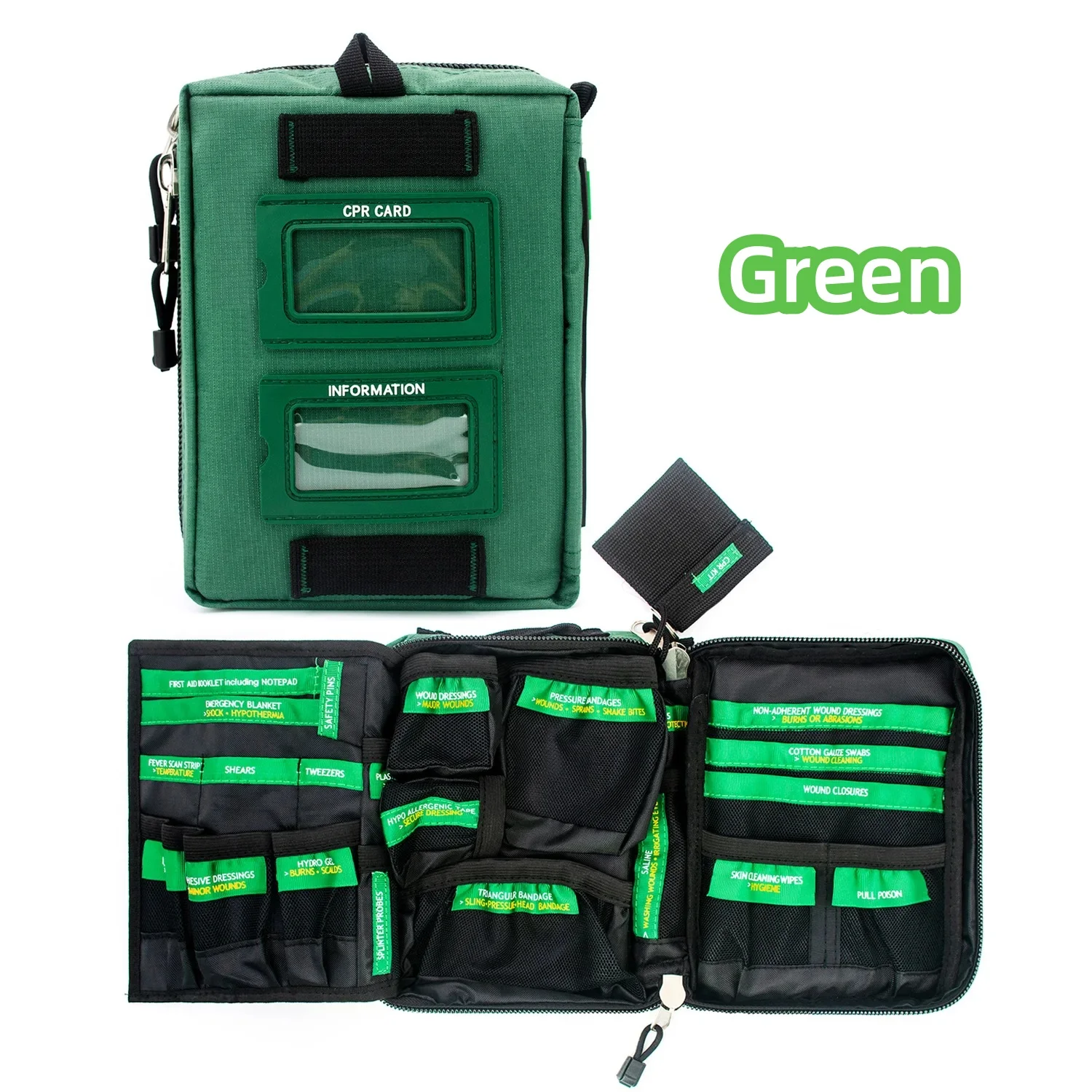 TJD 2024 IFAK Molle Pouch Survival Kit Outdoor Gear Emergency Kit Trauma Bag Survival First Aid Kit for Camping