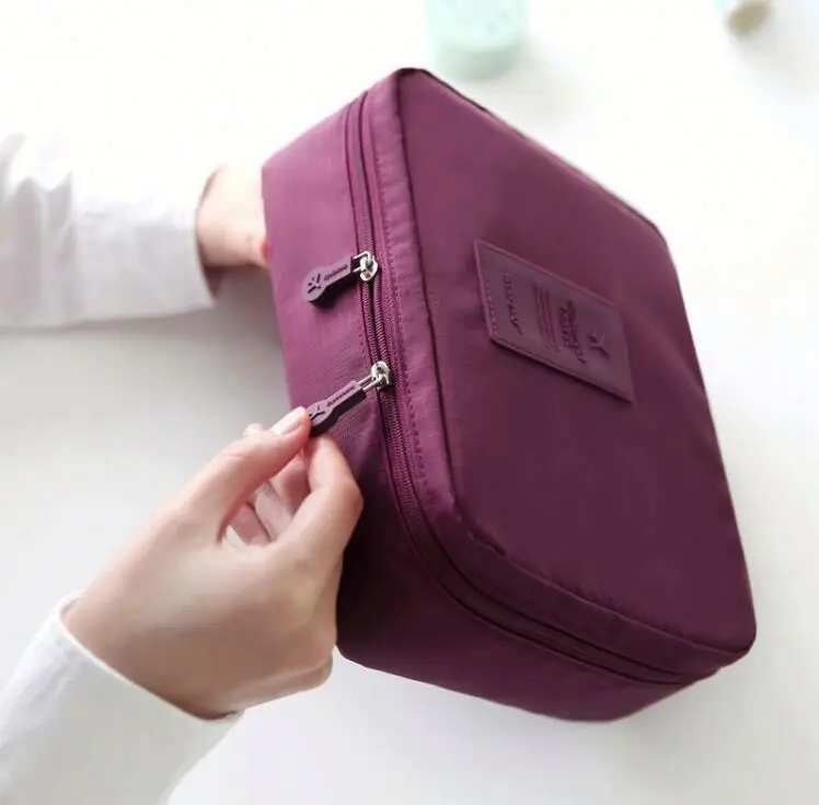 Multifunctional portable waterproof cosmetic bag travel storage bag Nylon cosmetic bag