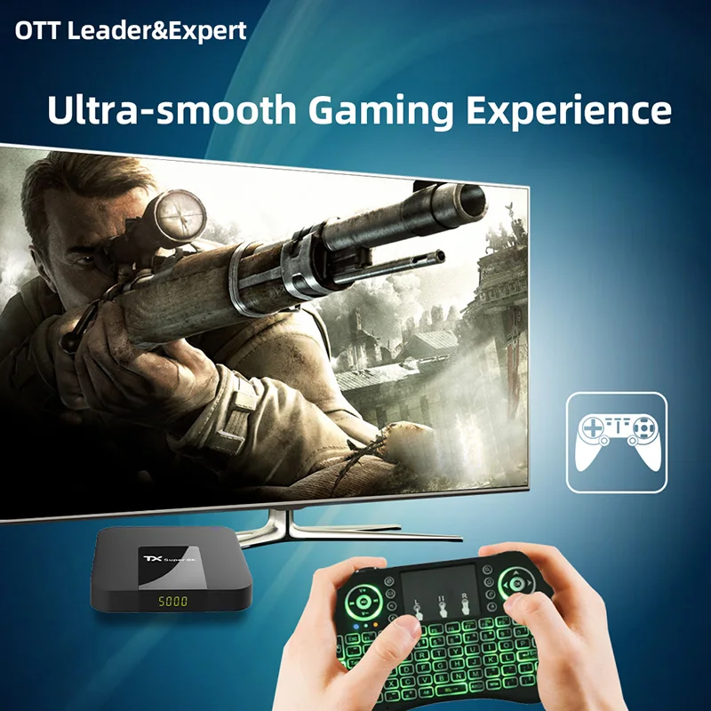 Android Set Top Box 4 Core 4gb 16gb 32gb Certificate Hd Video Android Tx Super 8k Internet TV Box Smart Android Tv Box