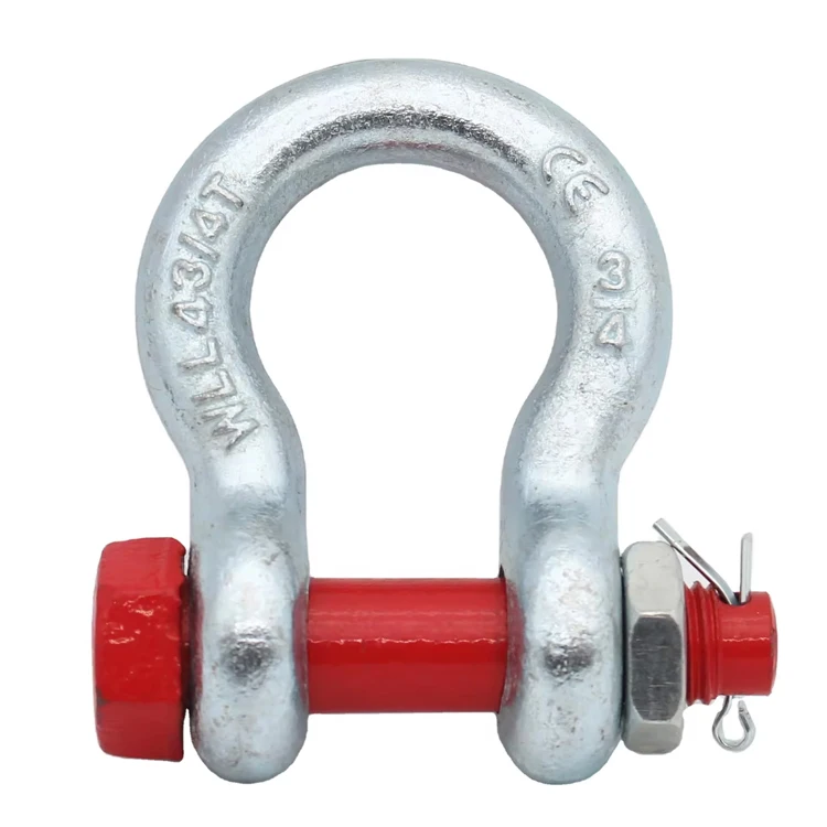 S6 G2130 Shackle 3/4 inch 4.75 ton American bow shackles For Marine and Industrial Rigging