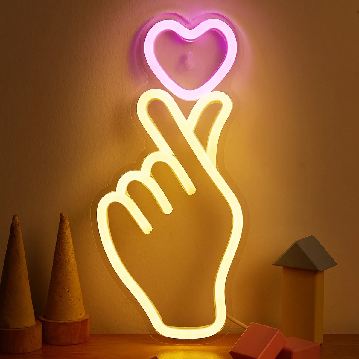 Wholesale Small Gifts Creative Atmosphere Glow-In-The-Dark Birthday Gift Acrylic Bedside Table Lamp 3d Night Light
