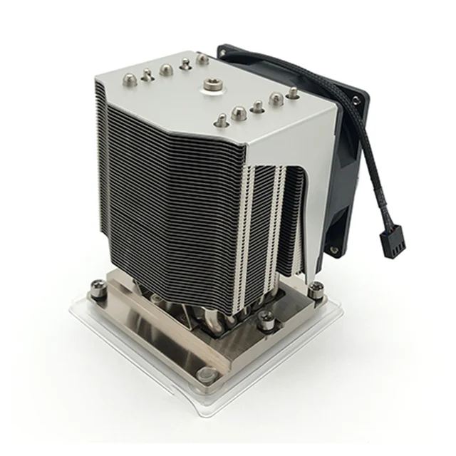 Hongyi 205W 5 Heat Pipe LGA3647 server 4U Square Active Cpu Cooler lga 3647 Heatsink Server processor heat sink with PWM Fan