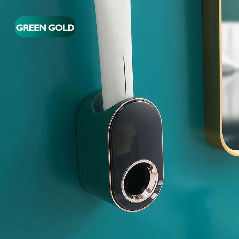 Автоматический Дозатор зубной пасты настенный для ванной комнаты