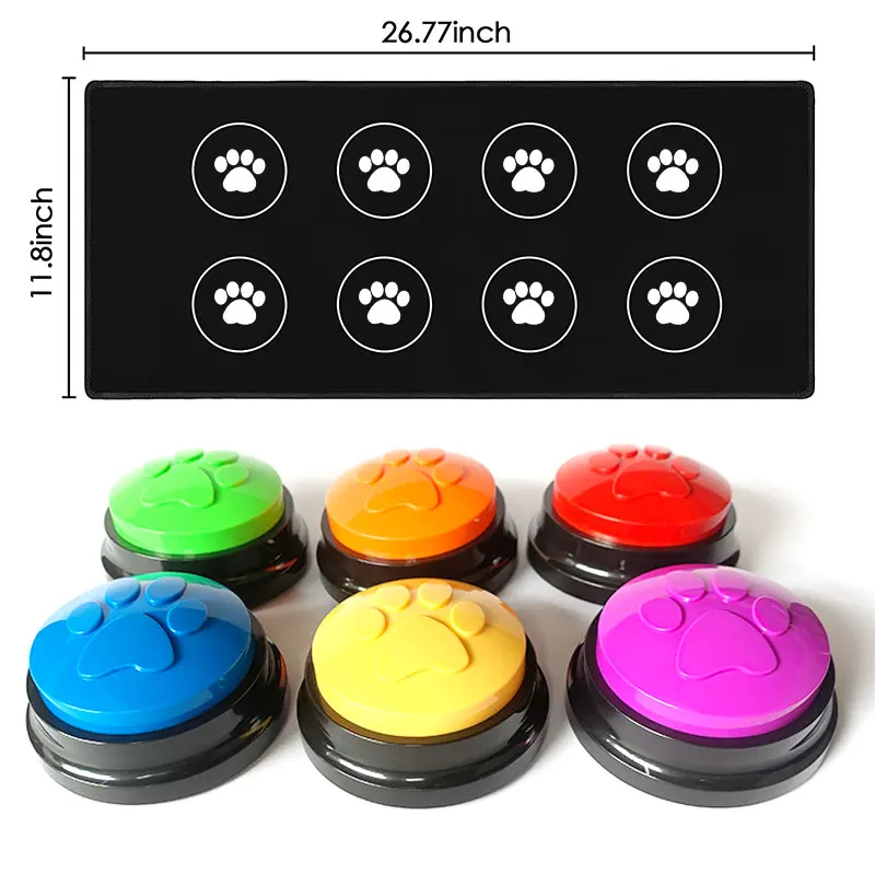 The factory dog buttons for communication set of 6 custom interactive button dog talking buttons for pet training communication