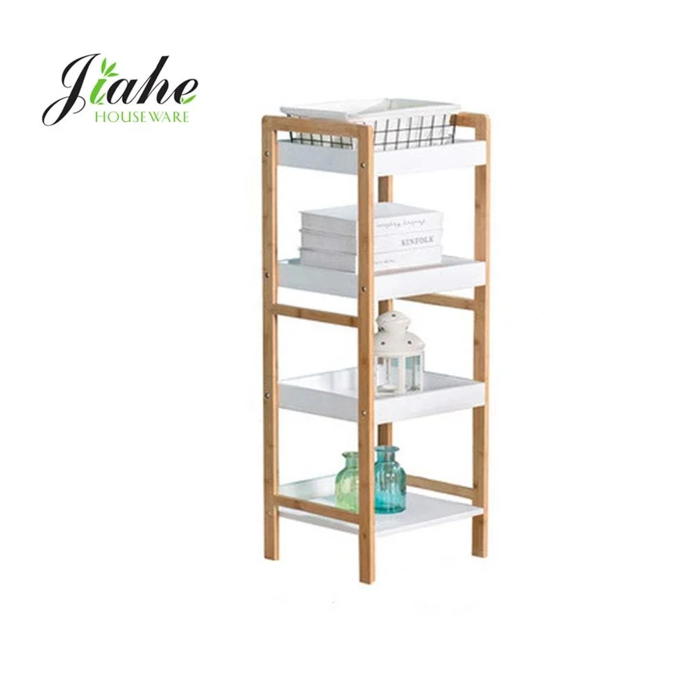 Multifunctional 4 Tier bamboo plant display stand plant stand flower shelf