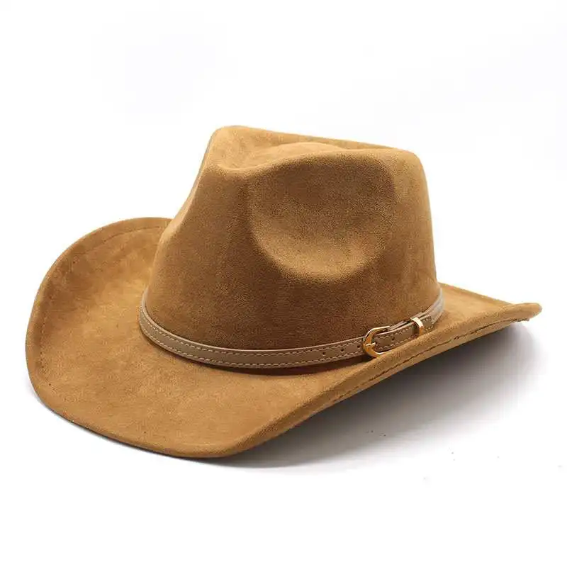 Hat Western cowboy  cattle  Hats golf Wholesale Sombrero  casual OutdoorNew Cowboy Hat Fedora Wide custom