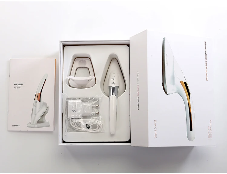 Skin Small Iron Micro-Current Iron Vibration Facial Massage Beauty Instrument/Hot Ion Introduction Anti-Aging Firming