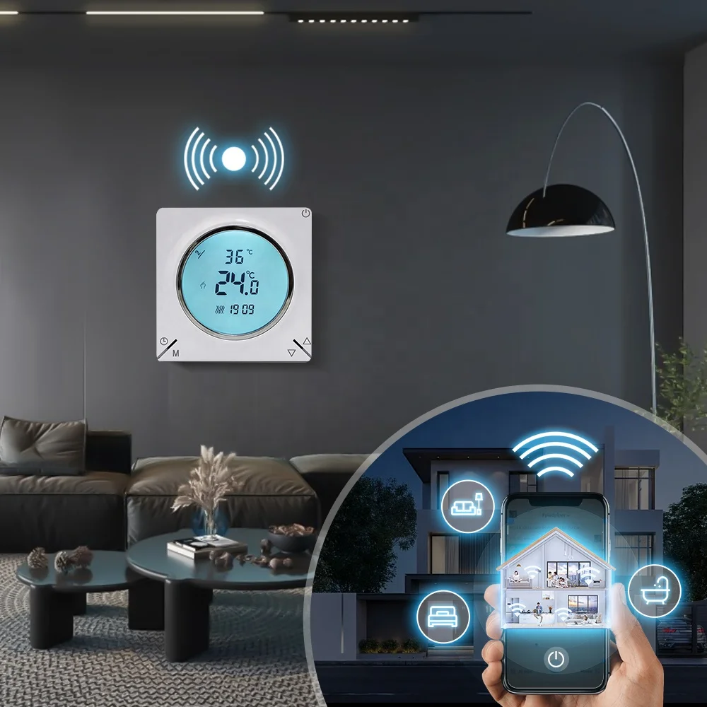 Thermostatic 24volt Heating Smart Minisplit Wifi Thermostat Ic For Water Radiator Temperature Air Condition Controller Logger