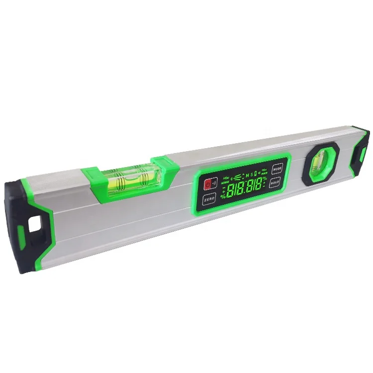 IP54 LED Screen 400mm/15.7inch High Precision and Durable Digital Spirit Level Angle Measuring Ruler Aluminum Bevel Protractor