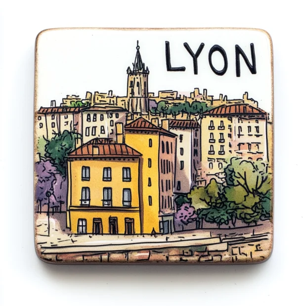 Latest Customized Resin Refrigerator Magnet Good Quality 3D Printing Lyon Souvenir Crafts Strong Magnetic Attraction Gift