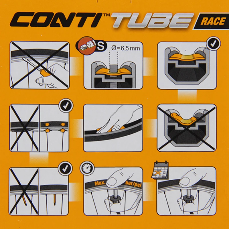 
Continental Road Bike Inner Tube For Tyre Bicycle Clincher Race 28 FV 700*23C*25C 42mm 60mm 80mm French Valve Sclavera 