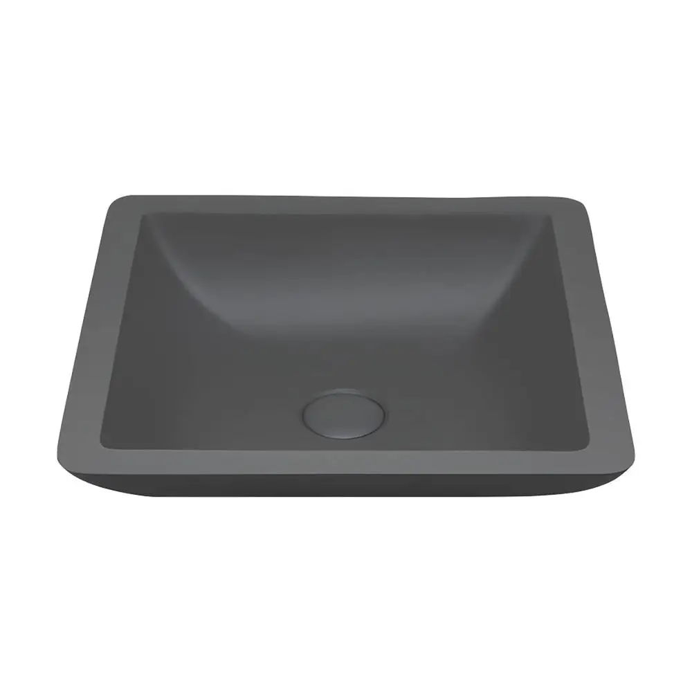 FW- 2212-M GREY  Hot Sell Cast Stone solid surface  basin Counter Vanity Top sink -Matt GREY