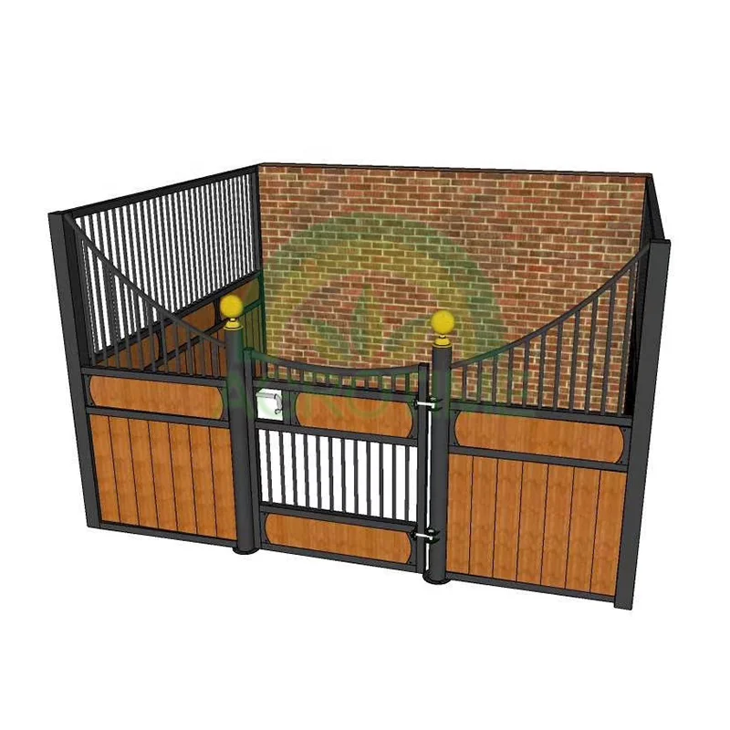 
 Китайское Оборудование для конного спорта AGROTIME, каркасная портативная бамбуковая деревянная передняя дверь, устойчивая панель лошади  