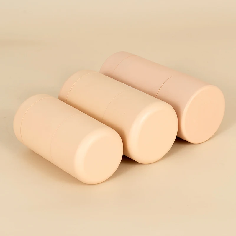 30g 50g 75g PP PCR Eco Friendly biodegradable wheat straw Antiperspirant Deodorant container colorful Round Stick tube packing